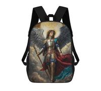 sinyumoney Backpacks Archangel of The Infinite Light Kids School Backpack School Bag 3D Printed School Bags for Boys Elementary And Middle School Students 17inch
