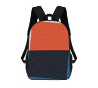 sinyumoney Backpacks Blue And Red XI Kids School Backpack School Bag 3D Printed School Bags for Boys Elementary And Middle School Students 17inch