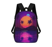 sinyumoney Backpacks Celestial Horizon Harmony Kids School Backpack School Bag 3D Printed School Bags for Boys Elementary And Middle School Students 17inch