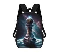 sinyumoney Backpacks Chess Universe Kids School Backpack School Bag 3D Printed School Bags for Boys Elementary And Middle School Students 17inch