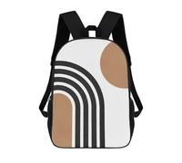 sinyumoney Backpacks Collage Art 1 Kids School Backpack School Bag 3D Printed School Bags for Boys Elementary And Middle School Students 17inch