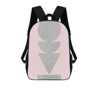 sinyumoney Backpacks Concrete Polygon I Kids School Backpack School Bag 3D Printed School Bags for Boys Elementary And Middle School Students 17inch