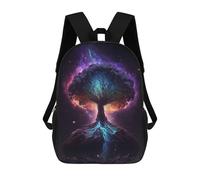 sinyumoney Backpacks Cosmic Tree of Life-3 Kids School Backpack School Bag 3D Printed School Bags for Boys Elementary And Middle School Students 17inch