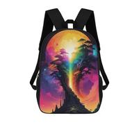 sinyumoney Backpacks Cosmic Tree of Life Kids School Backpack School Bag 3D Printed School Bags for Boys Elementary And Middle School Students 17inch