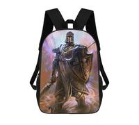sinyumoney Backpacks Deus Vult Kids School Backpack School Bag 3D Printed School Bags for Boys Elementary And Middle School Students 17inch