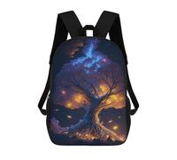 sinyumoney Backpacks Enchanted Glowing Tree -1 Kids School Backpack School Bag 3D Printed School Bags for Boys Elementary And Middle School Students 17inch