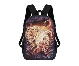 sinyumoney Backpacks Fenrirs Escape Kids School Backpack School Bag 3D Printed School Bags for Boys Elementary And Middle School Students 17inch
