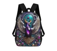 sinyumoney Backpacks Future Steampunk Phoenix Kids School Backpack School Bag 3D Printed School Bags for Boys Elementary And Middle School Students 17inch