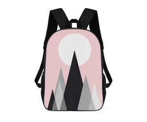sinyumoney Backpacks Geometries VII Kids School Backpack School Bag 3D Printed School Bags for Boys Elementary And Middle School Students 17inch