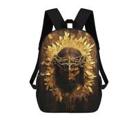 sinyumoney Backpacks Jesus Christ Crown Of Thorns Kids School Backpack School Bag 3D Printed School Bags for Boys Elementary And Middle School Students 17inch