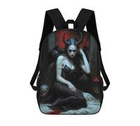 sinyumoney Backpacks Keeper of Lost Souls Lilith Kids School Backpack School Bag 3D Printed School Bags for Boys Elementary And Middle School Students 17inch