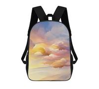 sinyumoney Backpacks,Kids School Backpack,3D Printed Abstract Sunset Shore Children Backpacks,Kids Kindergarten Cute Travel Bags Casual Daypack for Boys School Students 17inch