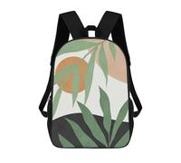sinyumoney Backpacks,Kids School Backpack,3D Printed Abstract Tropical Leaves Children Backpacks,Kids Kindergarten Cute Travel Bags Casual Daypack for Boys School Students 17inch