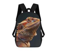 sinyumoney Backpacks,Kids School Backpack,3D Printed Bearded Dragon Children Backpacks,Kids Kindergarten Cute Travel Bags Casual Daypack for Boys School Students 17inch