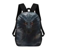 sinyumoney Backpacks,Kids School Backpack,3D Printed Black Dragon in Clouds Children Backpacks,Kids Kindergarten Cute Travel Bags Casual Daypack for Boys School Students 17inch