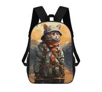 sinyumoney Backpacks,Kids School Backpack,3D Printed Cat Fishing on A Lake Children Backpacks,Kids Kindergarten Cute Travel Bags Casual Daypack for Boys School Students 17inch