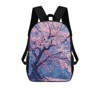 sinyumoney Backpacks,Kids School Backpack,3D Printed Cherry Blossom Painting Children Backpacks,Kids Kindergarten Cute Travel Bags Casual Daypack for Boys School Students 17inch