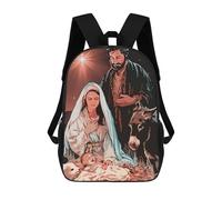 sinyumoney Backpacks,Kids School Backpack,3D Printed Christmas Vectorart Children Backpacks,Kids Kindergarten Cute Travel Bags Casual Daypack for Boys School Students 17inch