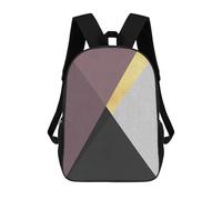 sinyumoney Backpacks,Kids School Backpack,3D Printed Conceptual Lines II Children Backpacks,Kids Kindergarten Cute Travel Bags Casual Daypack for Boys School Students 17inch