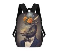 sinyumoney Backpacks,Kids School Backpack,3D Printed Dinosaur Triceratops Dream Children Backpacks,Kids Kindergarten Cute Travel Bags Casual Daypack for Boys School Students 17inch