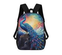 sinyumoney Backpacks,Kids School Backpack,3D Printed Dolphin at Starry Sky Children Backpacks,Kids Kindergarten Cute Travel Bags Casual Daypack for Boys School Students 17inch