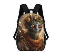 sinyumoney Backpacks,Kids School Backpack,3D Printed Elf Forest Portrait Children Backpacks,Kids Kindergarten Cute Travel Bags Casual Daypack for Boys School Students 17inch