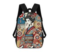 sinyumoney Backpacks,Kids School Backpack,3D Printed Floral Majesty Children Backpacks,Kids Kindergarten Cute Travel Bags Casual Daypack for Boys School Students 17inch