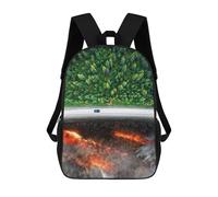 sinyumoney Backpacks,Kids School Backpack,3D Printed Global Warming Children Backpacks,Kids Kindergarten Cute Travel Bags Casual Daypack for Boys School Students 17inch