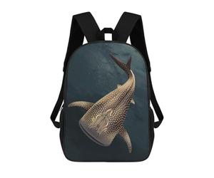 sinyumoney Backpacks,Kids School Backpack,3D Printed Golden Whale Gold Children Backpacks,Kids Kindergarten Cute Travel Bags Casual Daypack for Boys School Students 17inch