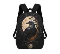 sinyumoney Backpacks,Kids School Backpack,3D Printed Gothic Nightfall Children Backpacks,Kids Kindergarten Cute Travel Bags Casual Daypack for Boys School Students 17inch