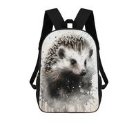 sinyumoney Backpacks,Kids School Backpack,3D Printed Hedgehog Beauty Watercolor Children Backpacks,Kids Kindergarten Cute Travel Bags Casual Daypack for Boys School Students 17inch