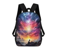 sinyumoney Backpacks,Kids School Backpack,3D Printed Hiking The Galaxy Children Backpacks,Kids Kindergarten Cute Travel Bags Casual Daypack for Boys School Students 17inch