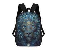 sinyumoney Backpacks,Kids School Backpack,3D Printed Lion Wonder Children Backpacks,Kids Kindergarten Cute Travel Bags Casual Daypack for Boys School Students 17inch