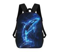 sinyumoney Backpacks,Kids School Backpack,3D Printed Luminescent Orca Dive Children Backpacks,Kids Kindergarten Cute Travel Bags Casual Daypack for Boys School Students 17inch