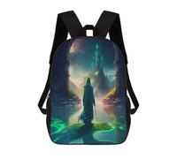 sinyumoney Backpacks,Kids School Backpack,3D Printed Magical Gateway Children Backpacks,Kids Kindergarten Cute Travel Bags Casual Daypack for Boys School Students 17inch