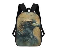 sinyumoney Backpacks,Kids School Backpack,3D Printed Majestic Eagle Children Backpacks,Kids Kindergarten Cute Travel Bags Casual Daypack for Boys School Students 17inch