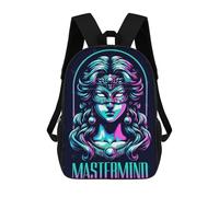 sinyumoney Backpacks,Kids School Backpack,3D Printed Mastermind Fantasy Children Backpacks,Kids Kindergarten Cute Travel Bags Casual Daypack for Boys School Students 17inch