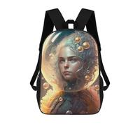 sinyumoney Backpacks,Kids School Backpack,3D Printed Mermaid Dreamscape Children Backpacks,Kids Kindergarten Cute Travel Bags Casual Daypack for Boys School Students 17inch
