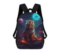 sinyumoney Backpacks,Kids School Backpack,3D Printed Mystical Tiger on Mars Children Backpacks,Kids Kindergarten Cute Travel Bags Casual Daypack for Boys School Students 17inch