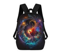 sinyumoney Backpacks,Kids School Backpack,3D Printed Phoenix Rising Cosmic Artwork Children Backpacks,Kids Kindergarten Cute Travel Bags Casual Daypack for Boys School Students 17inch