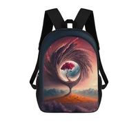 sinyumoney Backpacks,Kids School Backpack,3D Printed Portal to Another World -1 Children Backpacks,Kids Kindergarten Cute Travel Bags Casual Daypack for Boys School Students 17inch