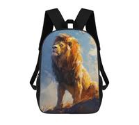 sinyumoney Backpacks,Kids School Backpack,3D Printed Regal Rock Majesty Children Backpacks,Kids Kindergarten Cute Travel Bags Casual Daypack for Boys School Students 17inch