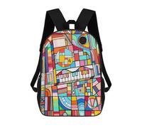 sinyumoney Backpacks,Kids School Backpack,3D Printed Stage Tunes And Black Hole Children Backpacks,Kids Kindergarten Cute Travel Bags Casual Daypack for Boys School Students 17inch