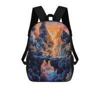 sinyumoney Backpacks,Kids School Backpack,3D Printed To The Other World Children Backpacks,Kids Kindergarten Cute Travel Bags Casual Daypack for Boys School Students 17inch