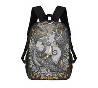 sinyumoney Backpacks,Kids School Backpack,3D Printed Tribal Fusion Belly Dancer Witch Children Backpacks,Kids Kindergarten Cute Travel Bags Casual Daypack for Boys School Students 17inch