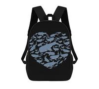 sinyumoney Backpacks,Kids School Backpack,3D Printed Underwater Whale Shark Children Backpacks,Kids Kindergarten Cute Travel Bags Casual Daypack for Boys School Students 17inch