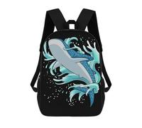 sinyumoney Backpacks,Kids School Backpack,3D Printed Whale Shark Scuba Diving Children Backpacks,Kids Kindergarten Cute Travel Bags Casual Daypack for Boys School Students 17inch