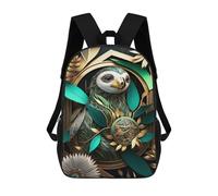 sinyumoney Backpacks Kids School Backpack Abstract Flowers Sloth School Bag 3D Printed School Bag for Boys Elementary And Middle School Students 17inch