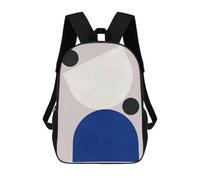 sinyumoney Backpacks Kids School Backpack Abstract Geometric Art Print School Bag 3D Printed School Bag for Boys Elementary And Middle School Students 17inch