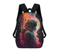 sinyumoney Backpacks Kids School Backpack Astronaut in Space -54 School Bag 3D Printed School Bag for Boys Elementary And Middle School Students 17inch